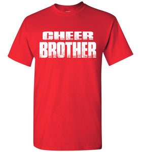 Cheer Brother Shirt | Cheer Brother Onesie Unisex Adult & Youth red