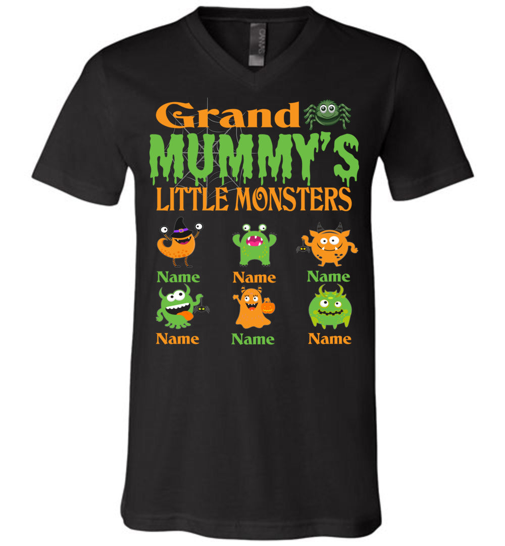 grandma's little monsters Grand Mummy's Little Monsters Grandma Halloween Shirt