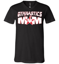 Load image into Gallery viewer, Gymnastics Mom Shirt Male Boy Gymnast v-neck black