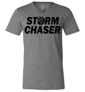 Storm Chaser Funny Shirts For Parents, Funny shirts for moms, Funny shirts for dads  v-neck deep heather