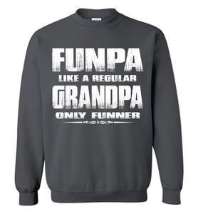 Funpa Funny Grandpa Sweatshirt charcoal