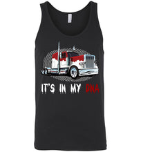 Load image into Gallery viewer, It's In My DNA Trucker Tank Top black
