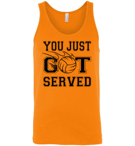You Just Got Served Volleyball Tank Top unisex orange 