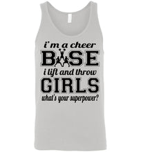 Load image into Gallery viewer, I'm A Cheer Base Funny Cheer Base Tank Top unisex warm gray