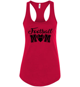 Football Mom Tank top | Football Mom Gifts racerback red