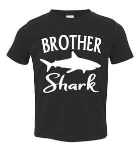 Brother Shark Shirt toddler black