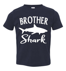 Brother Shark Shirt toddler navy