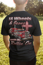 Load image into Gallery viewer, 18 Wheels And Jesus Keeps Me Rollin' On mock up