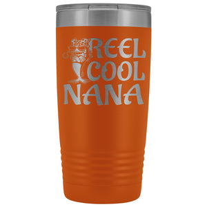 Reel Cool Nana Fishing 20oz Tumbler orange