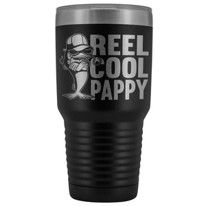 Reel Cool Pappy Fishing Pappy Tumbler black