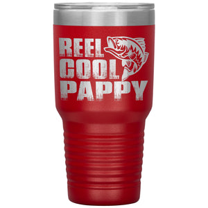 Reel Cool Pappy Fishing Pappy 30oz Tumbler red