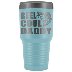 Reel Cool Daddy 30oz.Tumblers Daddy Travel Coffee Mug light blue