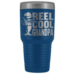 Reel Cool Grandpa 30oz. Tumblers Grandpa Fishing Travel Mug blue
