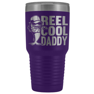Reel Cool Daddy 30oz.Tumblers Daddy Travel Coffee Mug purple