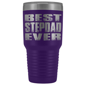 Best Stepdad Ever 30 Ounce Vacuum Tumbler purple