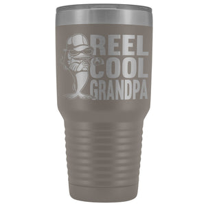 Reel Cool Grandpa 30oz. Tumblers Grandpa Fishing Travel Mug pewter