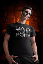 Load image into Gallery viewer, Bad To The Bone Halloween T-Shirt