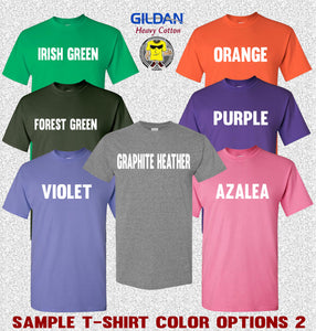 Gildan tshirt sample colors 2