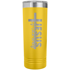 Jesus Is The Way Christian Tumblers yellow