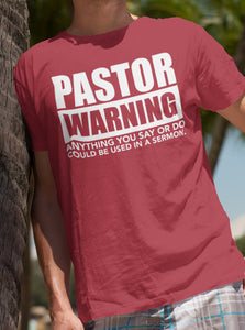 Pastor Warning Funny Pastor Shirts