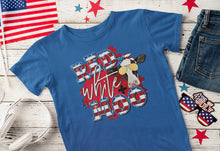 Load image into Gallery viewer, Red White & Moo USA Cow 4th of July Shirts