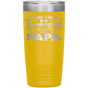 Very Special Papa 20oz Insulated Tumbler yellow
