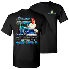Load image into Gallery viewer, Rooster Crusin' Funny Trucker Tshirt black