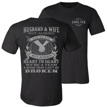 Load image into Gallery viewer, Husband & Wife Eye To Eye Heart To Heart Husband And Wife Shirts black