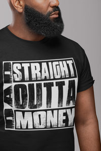 Dad Straight Outta Money Funny Dad Shirts mock up