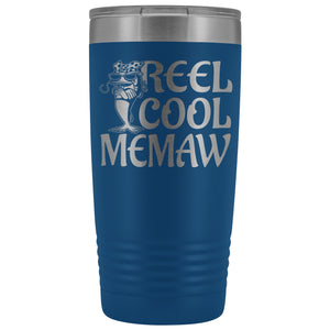 Reel Cool Memaw Fishing 20oz Tumbler blue