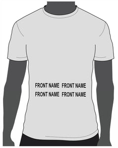Add custom name to front sample placement mock up 