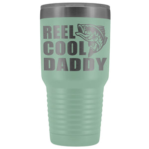 Reel Cool Daddy 30oz.Tumblers Daddy Travel Coffee Mug teal