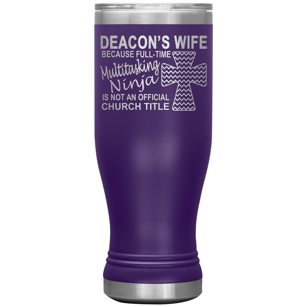 Deacon's Wife Multitasking Ninja Funny Deacon's Wife Tumbler purple