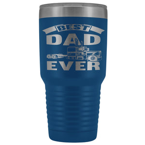 Best Dad Ever Trucker Cups 30 Ounce Vacuum Tumbler blue