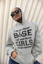Load image into Gallery viewer, I'm A Cheer Base Funny Cheer Base Hoodies mock up
