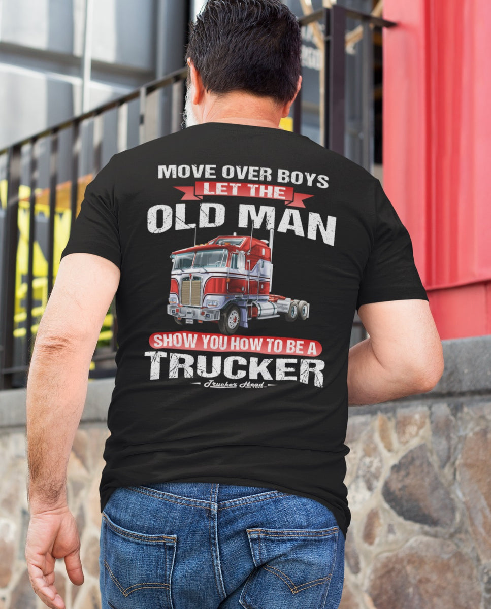 TRUCKER: Old Man Trucker | Essential T-Shirt