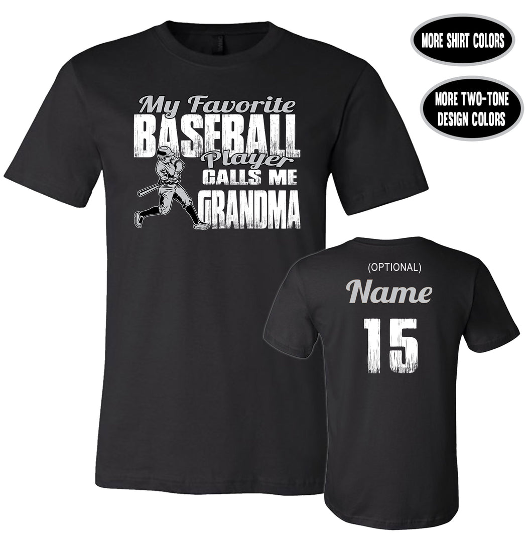 Baseball Grandma Shirts, My Favorite Baseball Player Calls Me Grandma