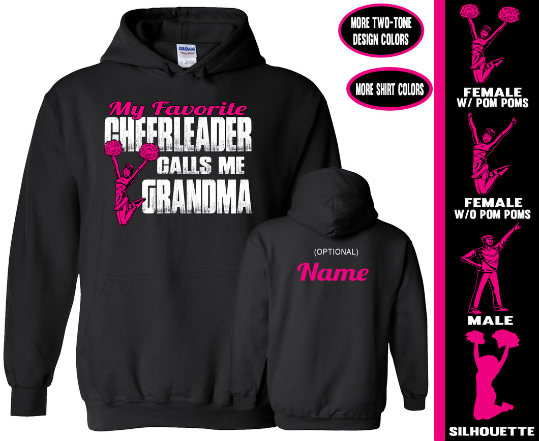 Cheer Grandma Hoodie, My Favorite Cheerleader Calls Me Grandma 