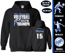 Load image into Gallery viewer, Volleyball Grandpa Hoodie, My Favorite Volleyball Player Calls Me Grandpa