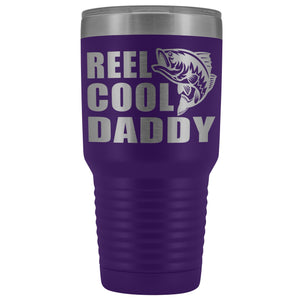Reel Cool Daddy 30oz.Tumblers Daddy Travel Coffee Mug purple