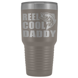 Reel Cool Daddy 30oz.Tumblers Daddy Travel Coffee Mug pewter