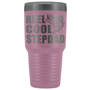 Reel Cool Stepdad 30oz. Tumblers Step Dad Travel Mug light purple
