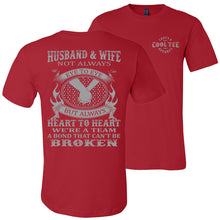 Load image into Gallery viewer, Husband & Wife Eye To Eye Heart To Heart Husband And Wife Shirts red