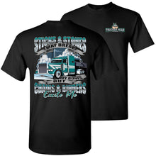 Load image into Gallery viewer, Sticks & Stones Chains & Binders Funny Flatbedder T Shirt