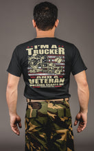 Load image into Gallery viewer, Nothing Scares Me Trucker Veteran T Shirt mock up