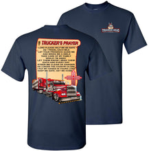 Load image into Gallery viewer, Trucker's Prayer Trucker Shirt christian trucker shirts  navy