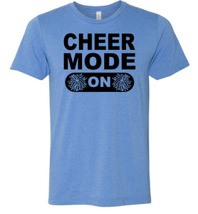 Cheer Mode On Cheerleader Shirt blue