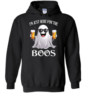 Funny Halloween Shirt I'm Just Here For The Boos hoodie