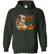 Load image into Gallery viewer, Christian Fall Hoodie God Within Her She Will Not Fall Psalm 46:5 green