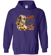 Load image into Gallery viewer, Christian Fall Hoodie God Within Her She Will Not Fall Psalm 46:5 purple